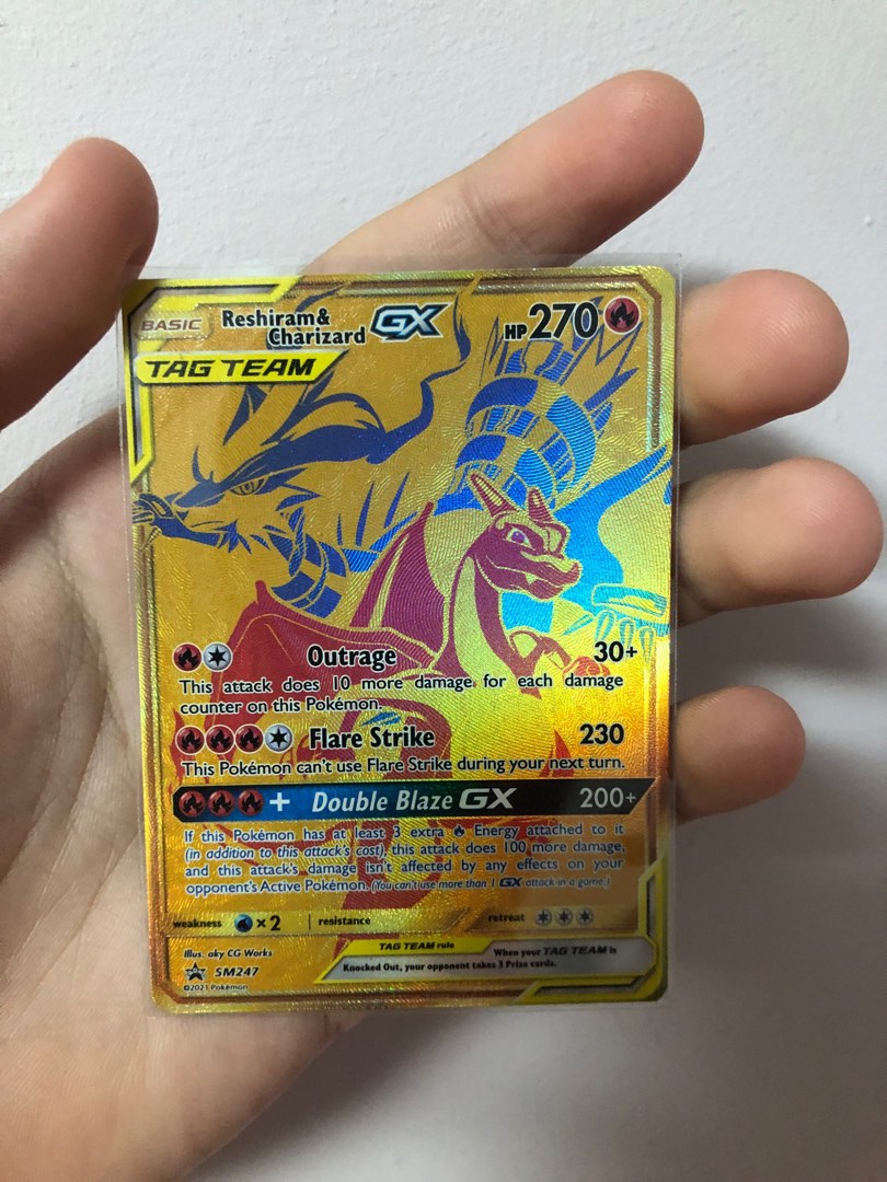 Reshiram & Charizard GX SM 247 