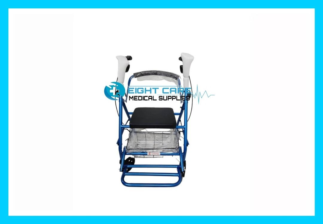 ROLLATOR WITH FOOT REST I ROLLATOR WALKER I ADJUSTABLE, Health