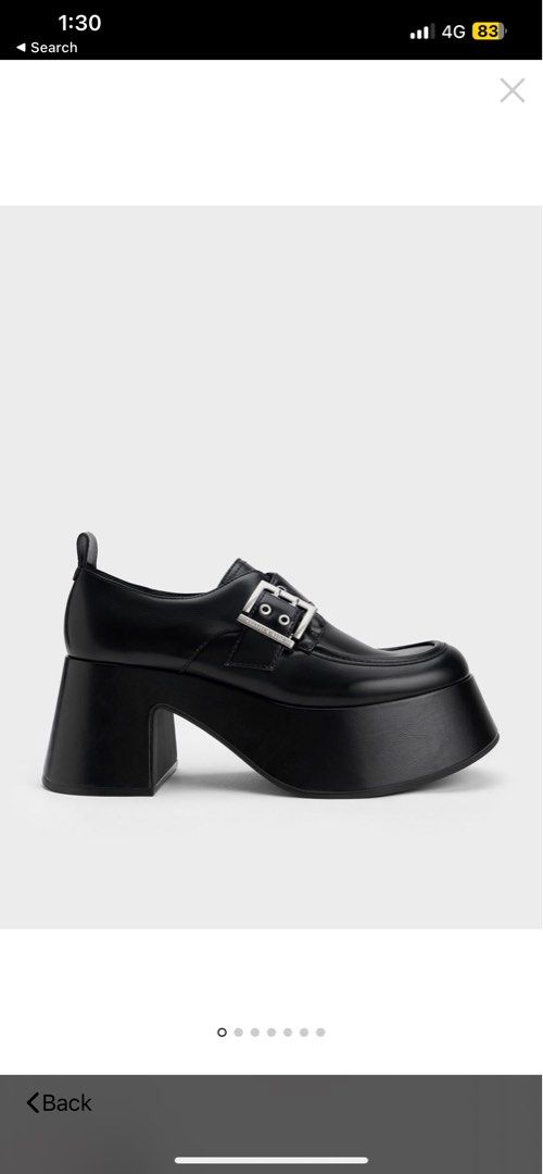 Black chunky platform shoes Women s Fashion Footwear Loafers