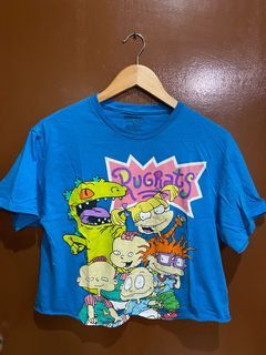 Rugrats Nickelodeon Cropped Top Blue Medium