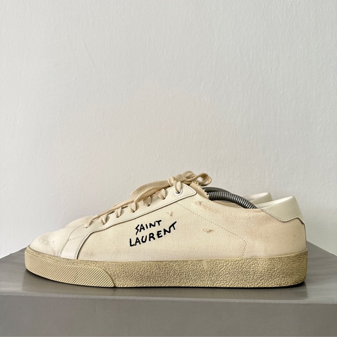 Saint laurent branded deals court classic sneakers