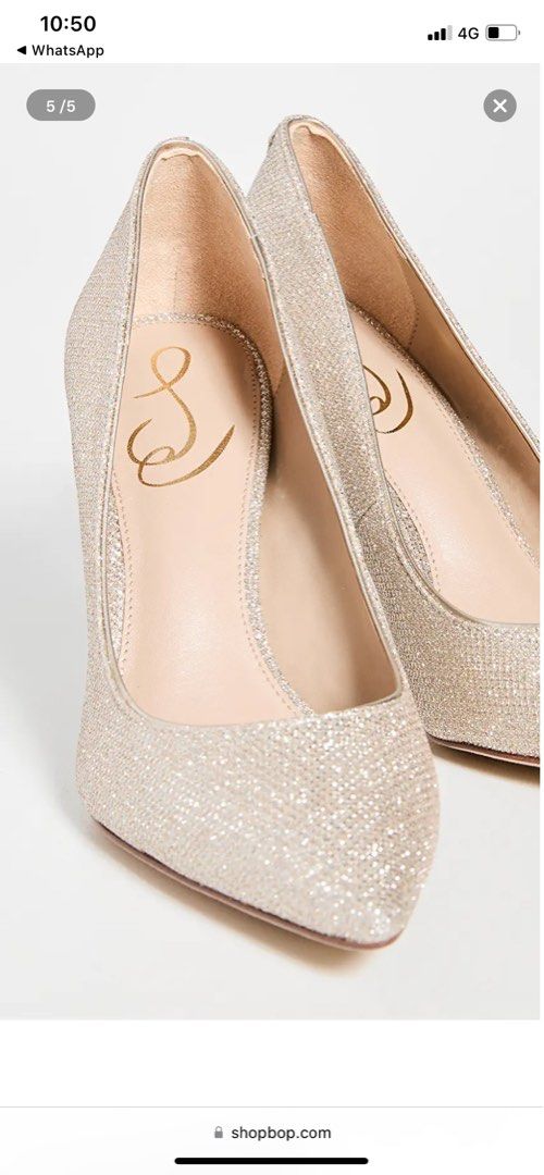 Gold sam edelman discount heels