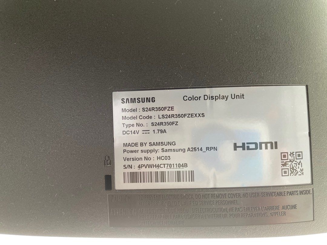 Samsung 24 inch monitor, Computers & Tech, Parts & Accessories, Monitor