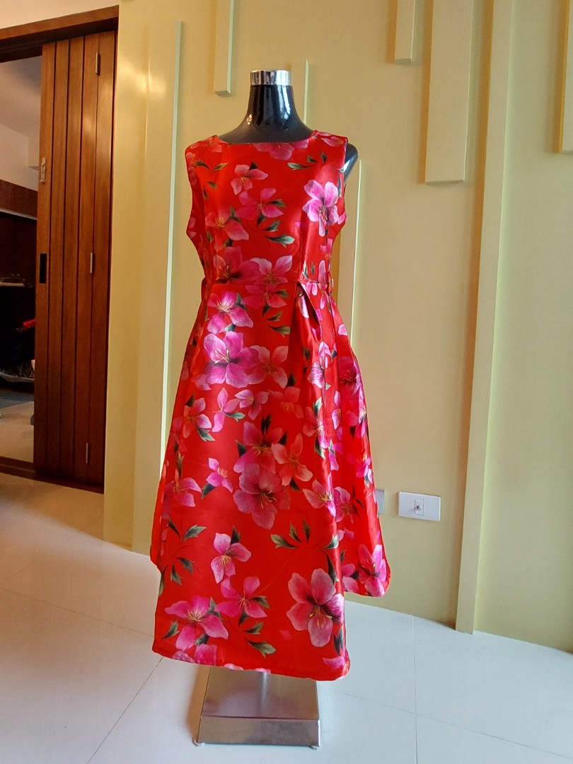 SATIN PARTY DRESS on Carousell