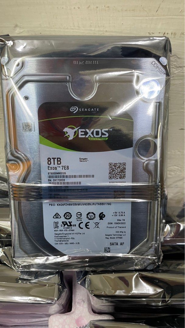 全新品seagate希捷EXOS企業碟7E8 8TB, 電腦及科技產品, 電腦周邊產品