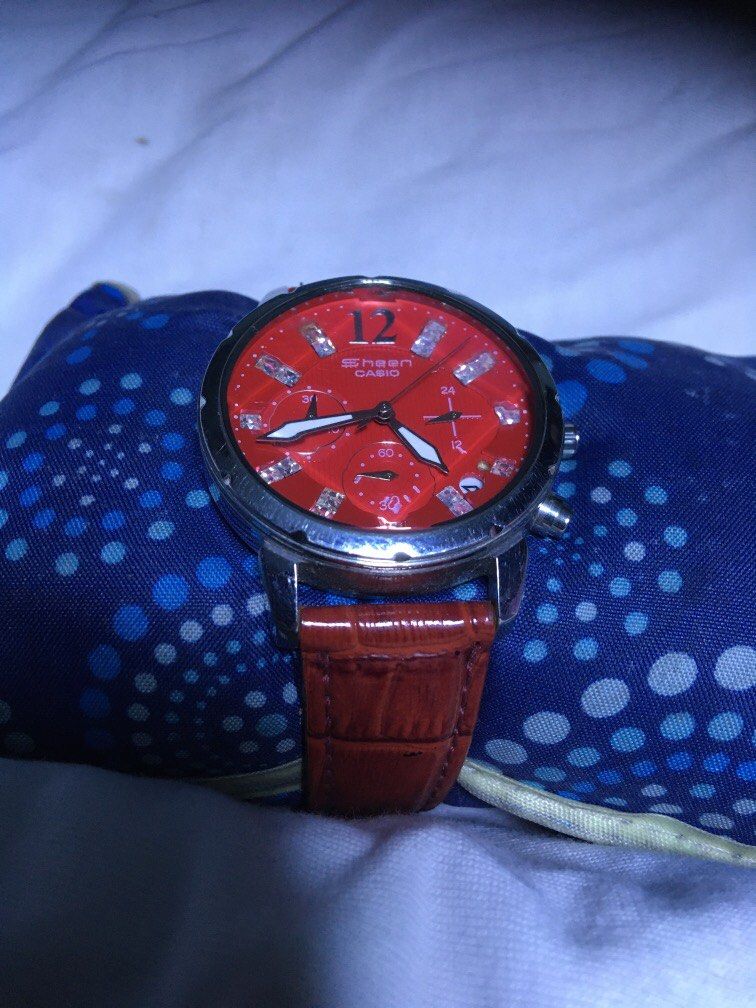 Sheen casio chronograph quartz, Luxury, Watches on Carousell
