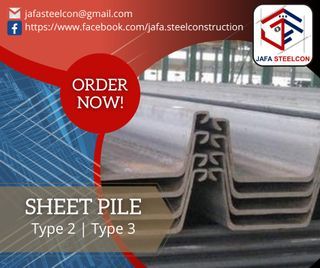 SHEET PILE: TYPE 2 | TYPE 3 FOR SALE