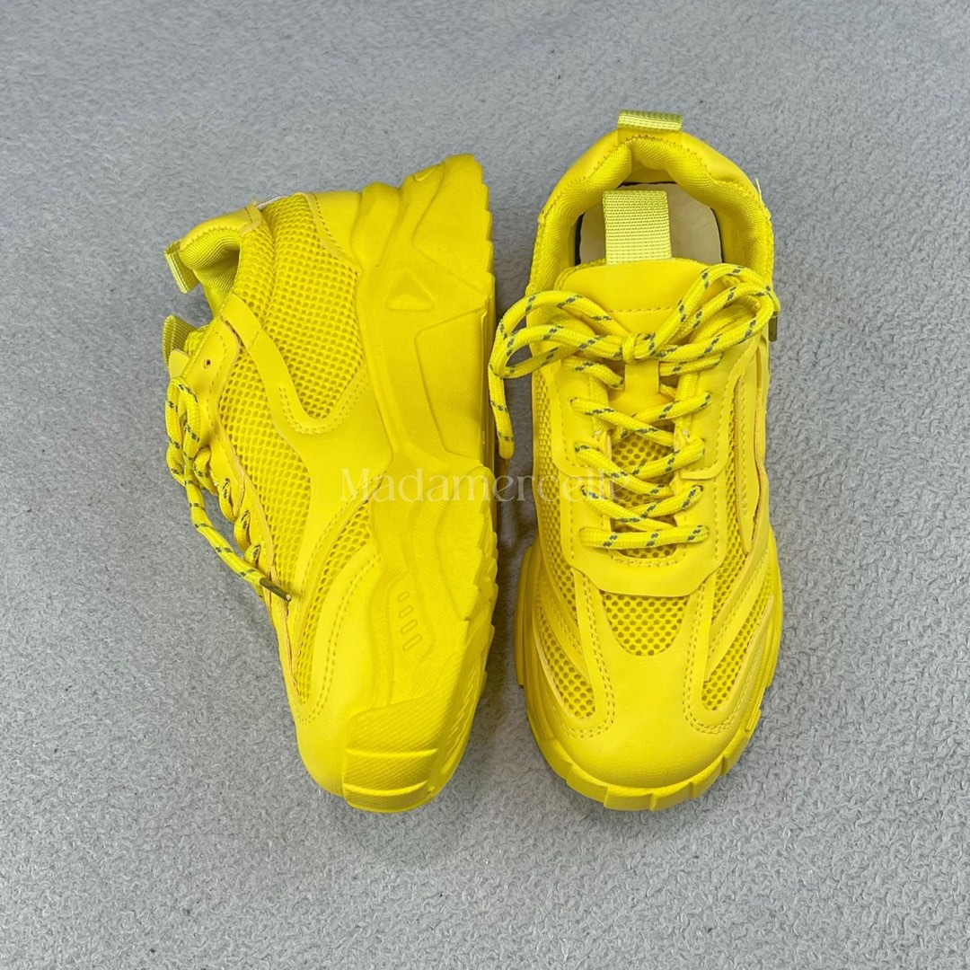 Shein Yellow Chunky Sneakers on Carousell