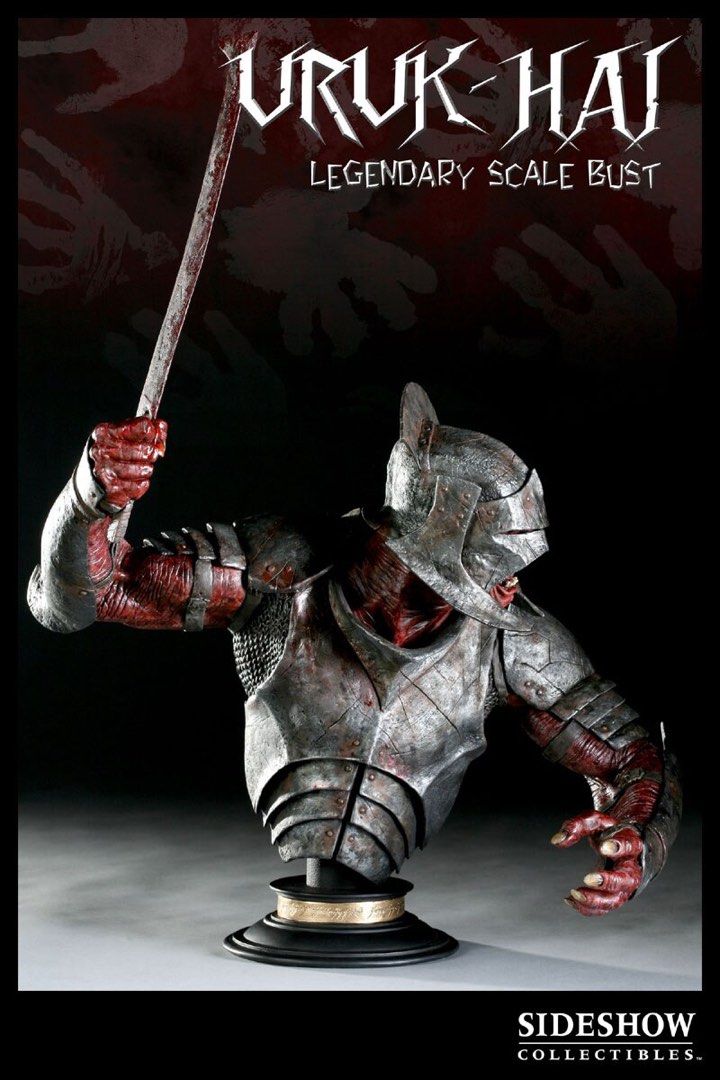 Statue Uruk Hai Berserker Exclusive Par Sideshow - Le Seigneur Des Anneaux - Occasion Complet