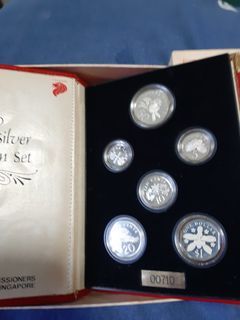 silver proof coin set with cert