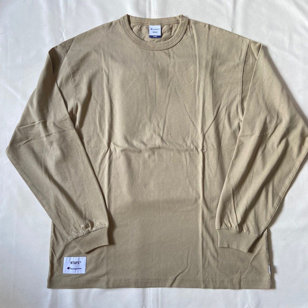 国内正規保証品 WTAPS × Champion LS/Cotton Mサイズ ベージュ - トップス