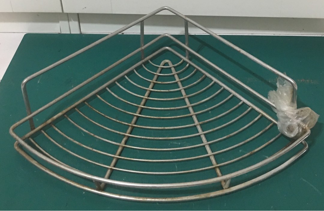 Wire Tableware Stainless Steel Bathroom Wire Rack, Furniture & Home Living ...