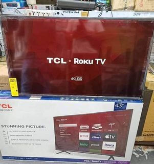 TCL 43” ROKU ANDROID TV