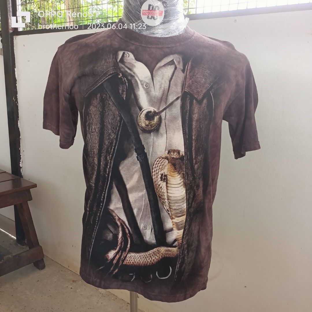 The Mountain Men's Cobra Graphic T-Shirt - 3D Hand-Dyed Cotton Tee - View #12