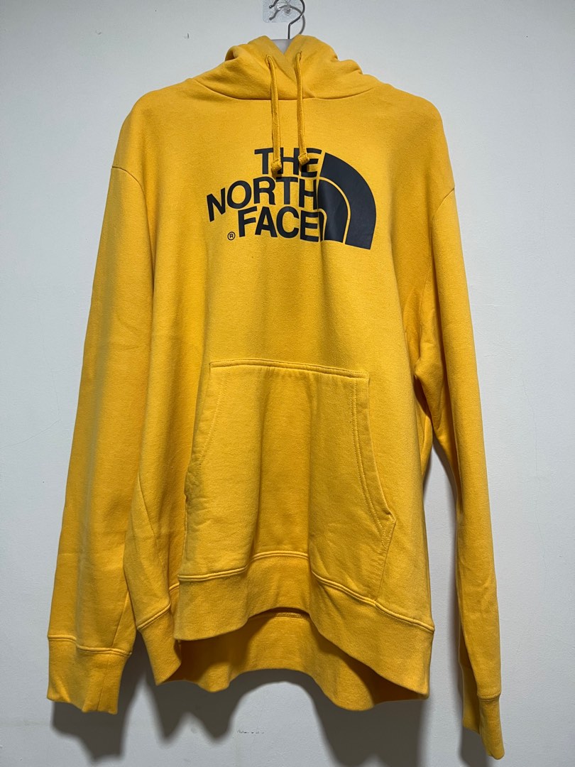 Mustard yellow north face sales hoodie