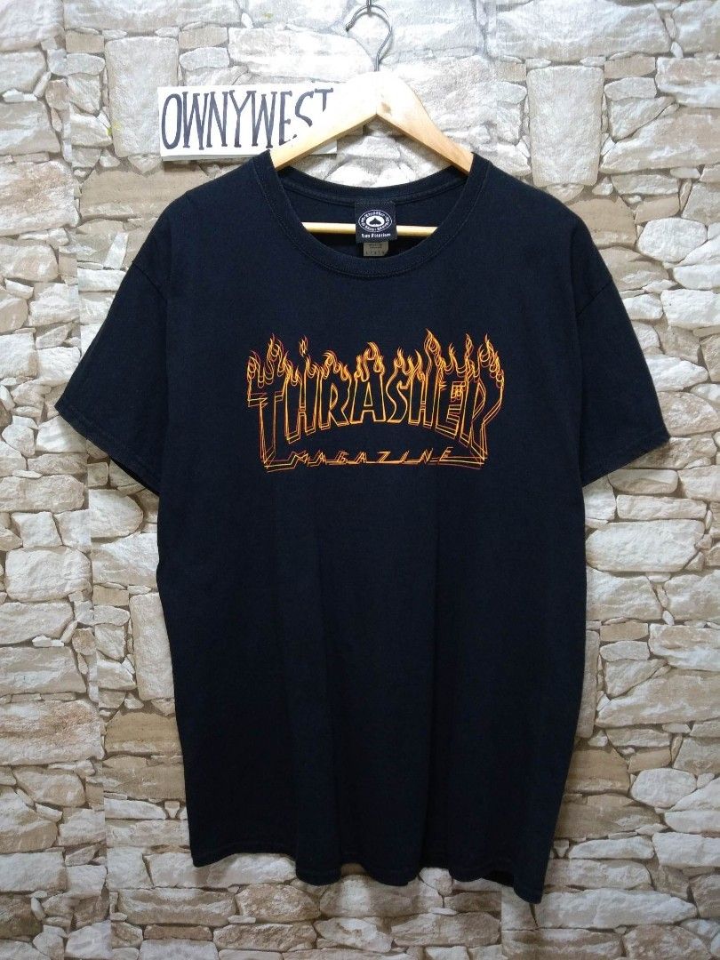 Thrasher flame shirt on Carousell