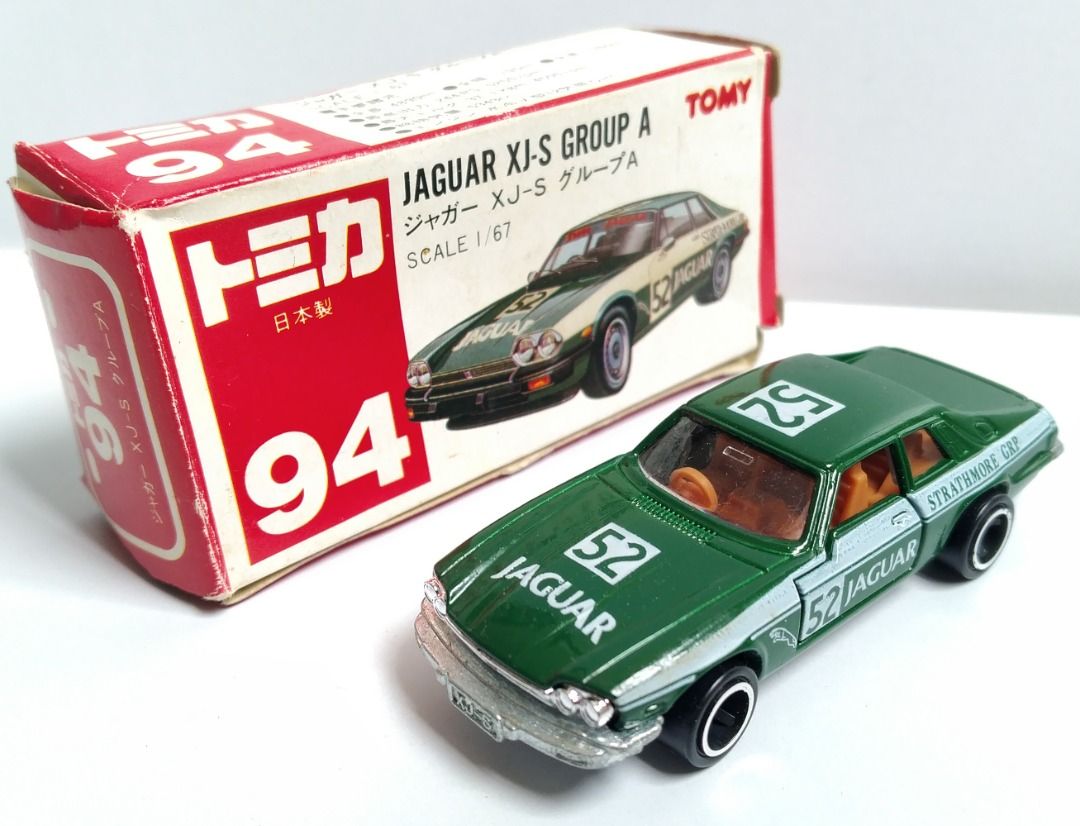 Tomica no.94 Jaguar XJ-S Group A (紅標/日製/盒殘), 興趣及遊戲