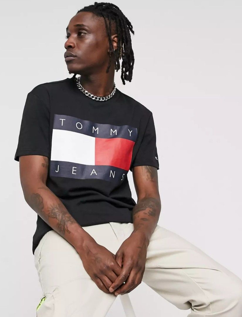 Tommy jeans black t shirt new arrivals