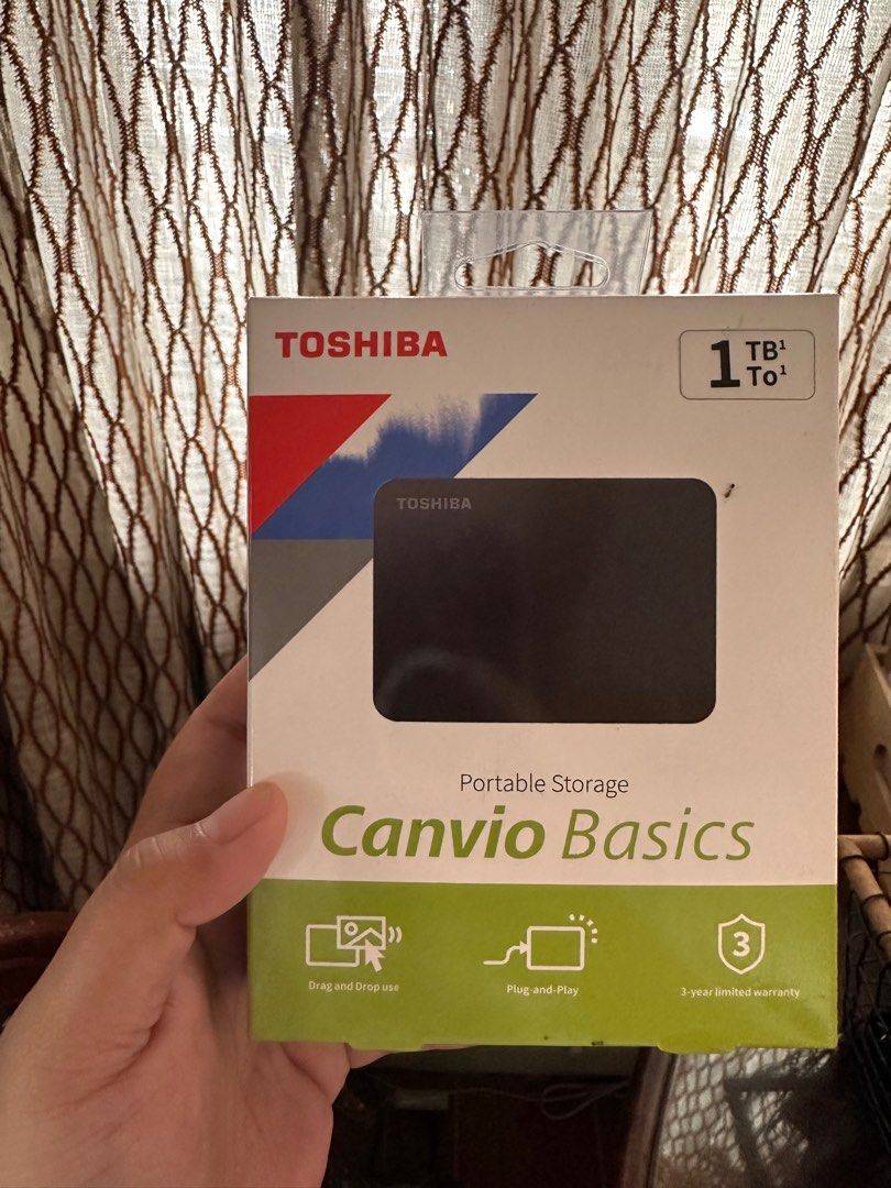 Toshiba Canvio Basics 1TB, Computers & Tech, Parts & Accessories, Hard ...
