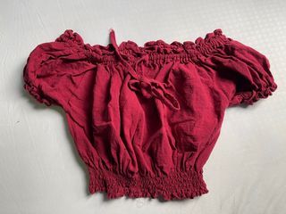 Two-way Smocked Ribbon Top