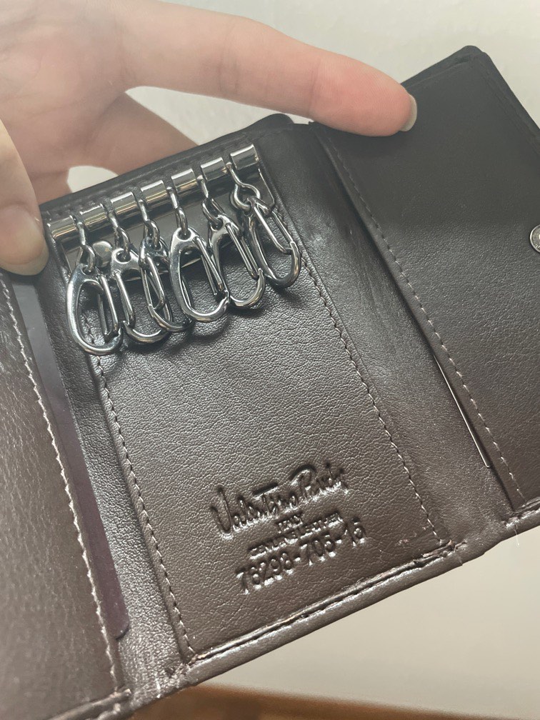 valentino rudy Brown chocolate key holder/wallet, Men's Fashion