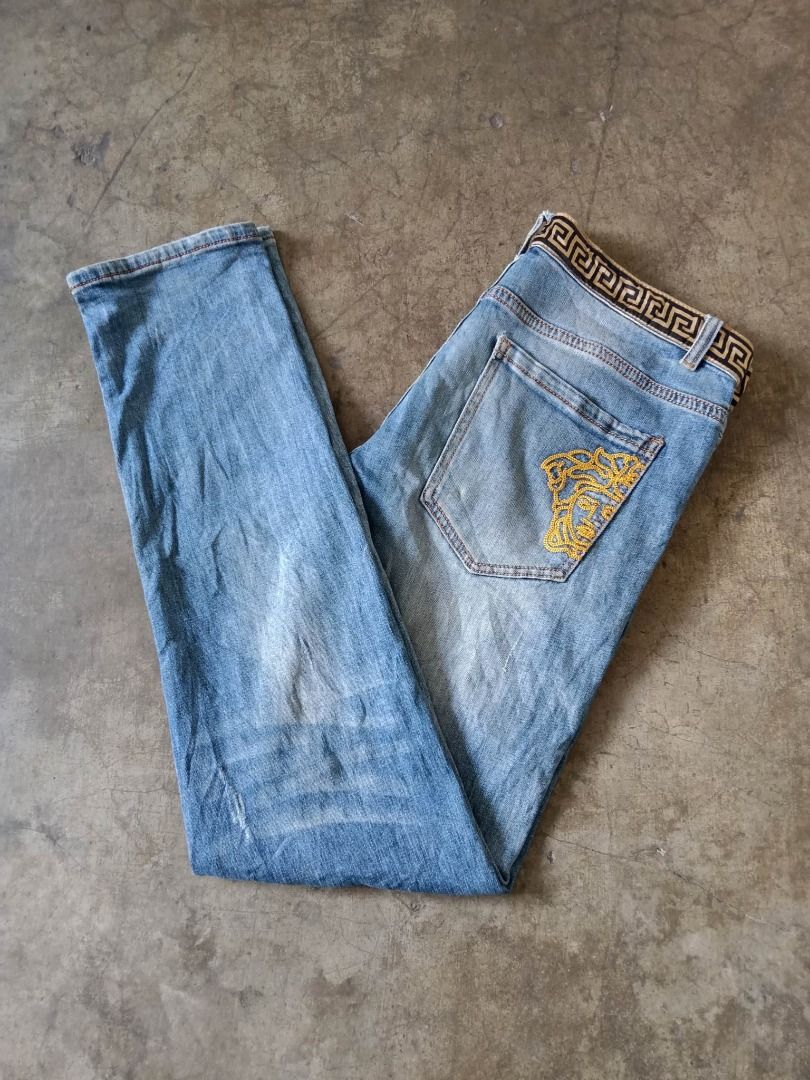 Versace denim pants store