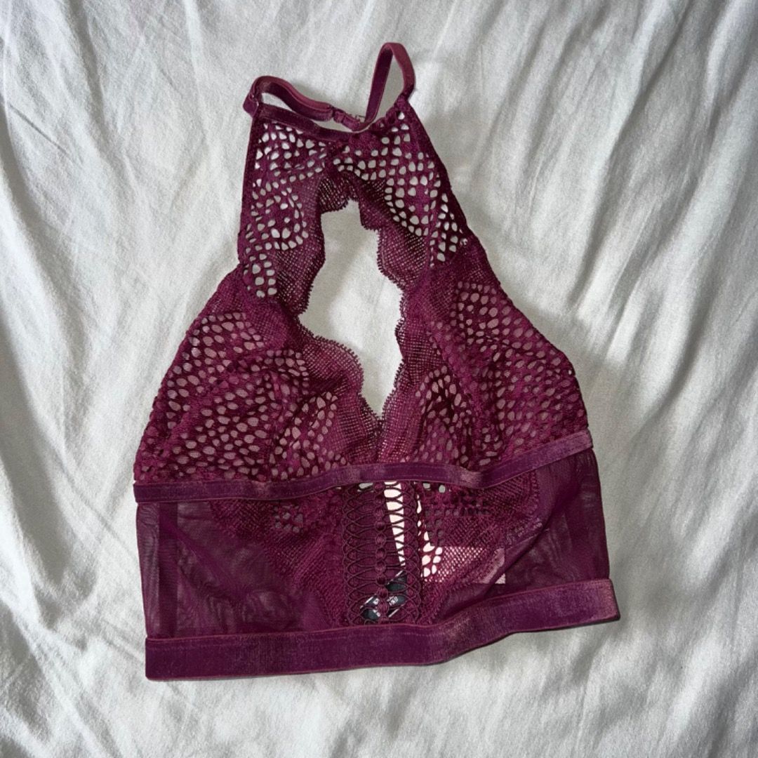 lace halter bralette ( out from under ), Women's Fashion, New Undergarments  & Loungewear on Carousell