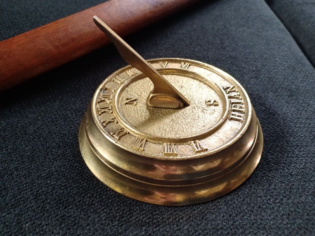 Vintage Brass Sundial Clock on Carousell