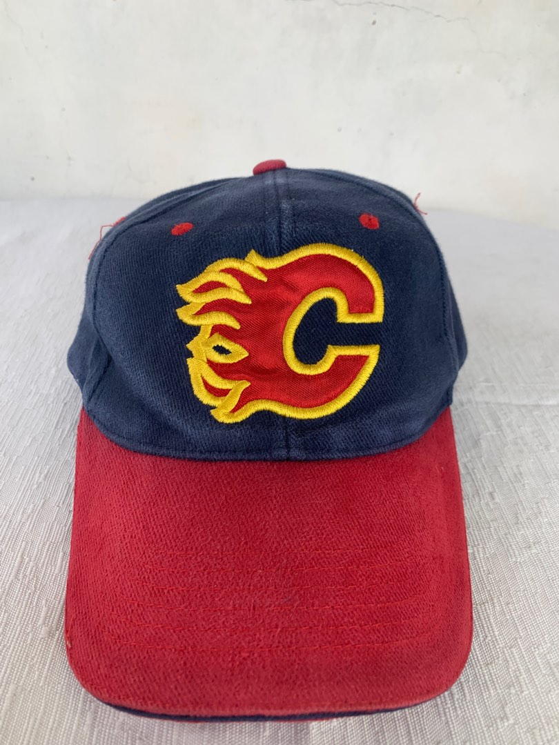 Vintage CALGARY FLAMES Cap Trucker Hat Strapback Baseball on Carousell