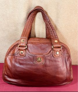 Vintage Marc by Marc Jacobs Cognac Cowhide Leather Bowlers Handbag