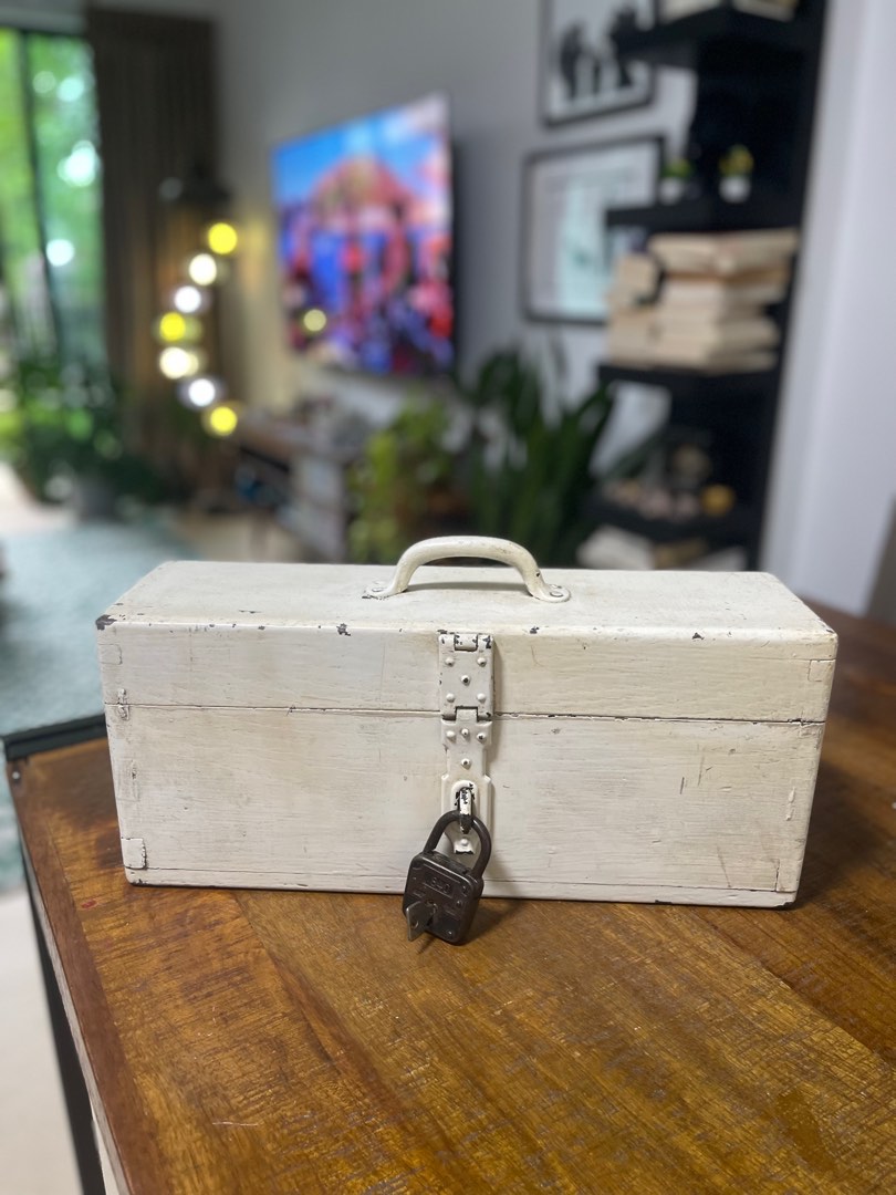 Vintage style tool box, Furniture & Home Living, Home Decor, Other Home