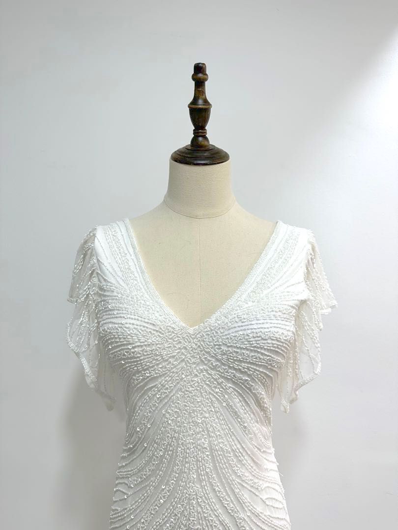 White flapper discount style dress