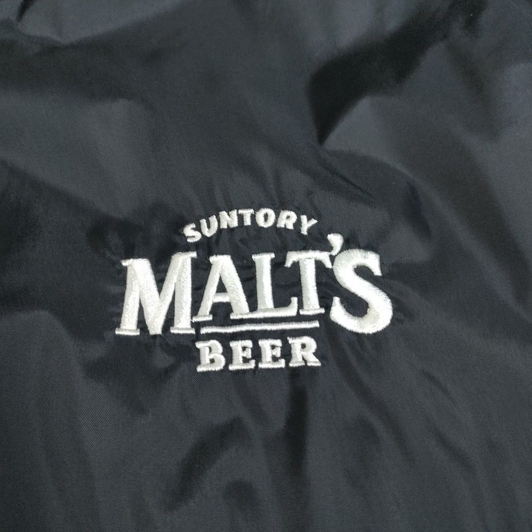 Vintage Suntory Malts Beer Fleece jacket on Carousell