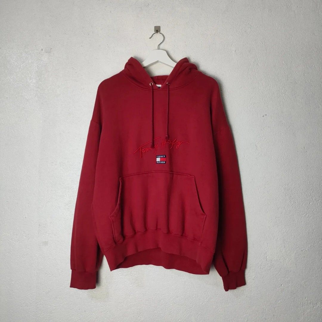Vintage Tommy Hilfiger Signature Spellout Hoodie