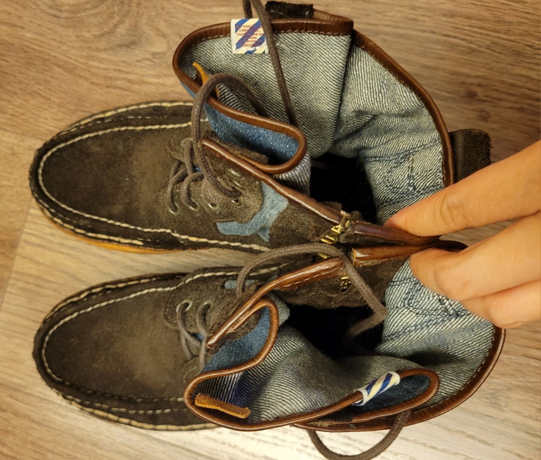 Visvim Grizzly Boots Mid-Folk, 名牌, 鞋及波鞋- Carousell