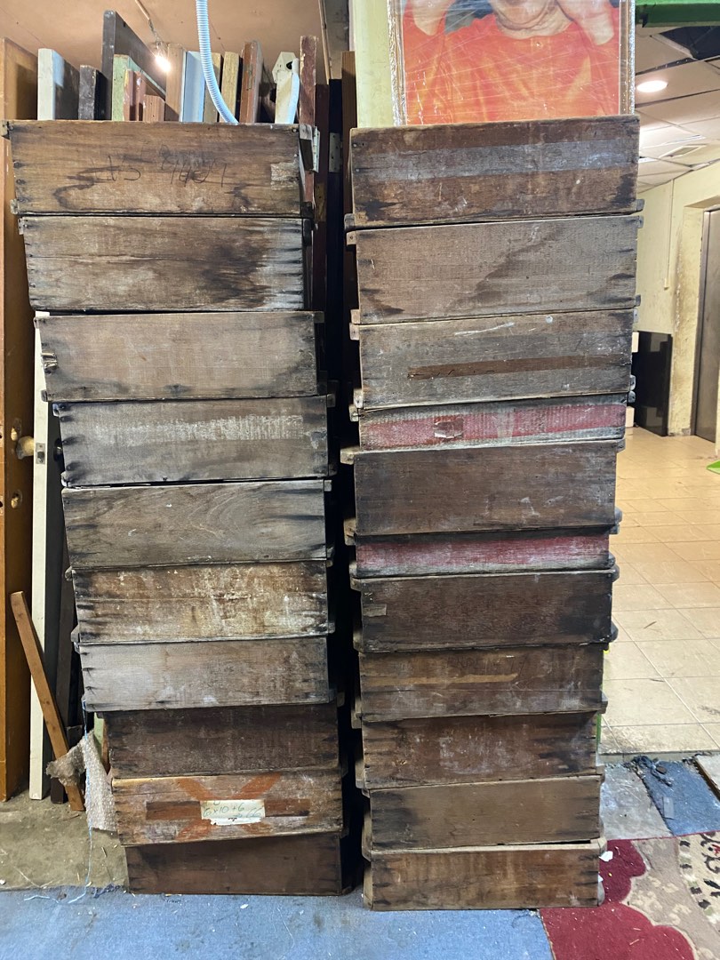 Wooden Cracker Boxes, Furniture & Home Living, Outdoor Furniture on