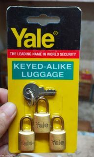 Yale luggage padlock 15mm VC633-3KA 3 keys