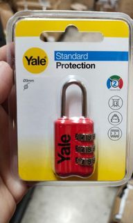 Yale luggage travel locks combination resettable yp2/20/128/1 red  3 digits