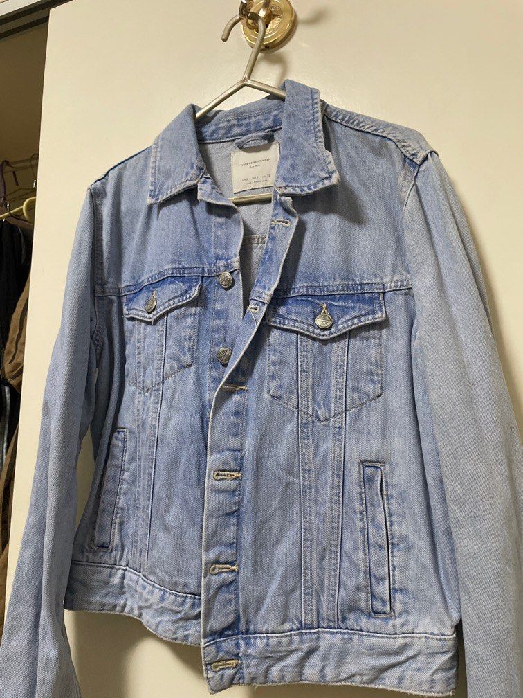 Zara light denim jacket with inside pocket, Women's Fashion, Coats