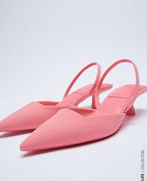 Zara pink kitten heels clearance