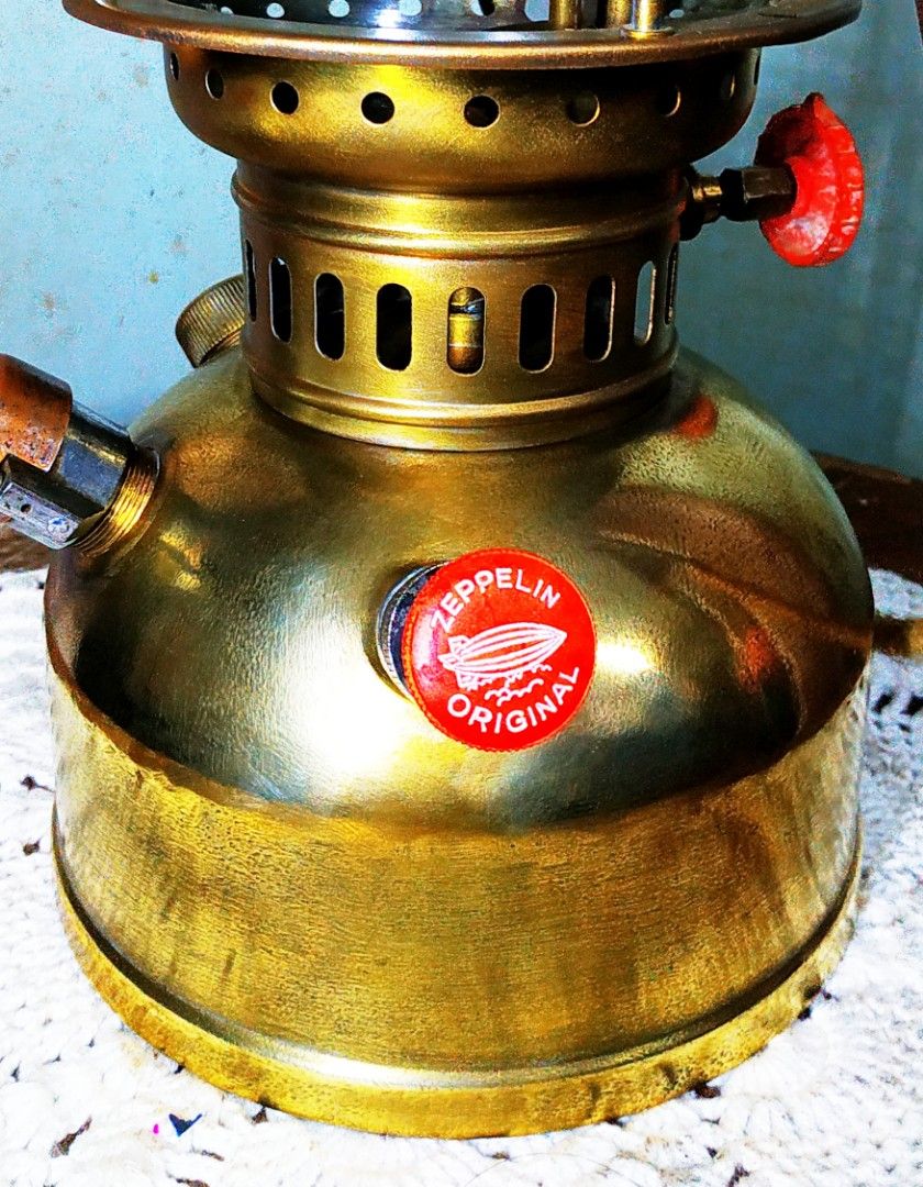Zeppelin Pressure Lantern Brass Kerosene Lampu Antik Tembaga Minyak ...