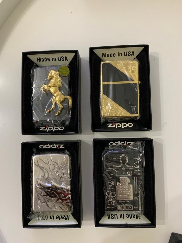 Zippo Lighter 4個款式, 名牌, 飾物及配件- Carousell