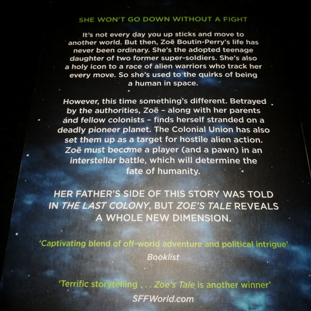 Zoe's Tale by John Scalzi, Hobbies & Toys, Books & Magazines