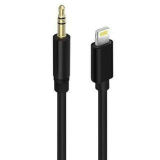 [1027B] iPhone Lightning to 3.5mm AUX Audio Adapter Cable Corrosion-Resistant Gold-Plated AUX Cable, For Car Stereos, Headphone, Speaker, Mobile Phone & More