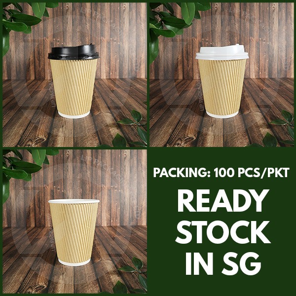 12oz Paper Cup / Pop Out Lid / Plastic Stirrer / Wooden Stirrer ...