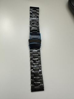 22mm black stainless steel bracelet