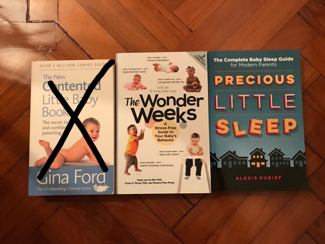 2 books Wonder Weeks Precious Little Sleep