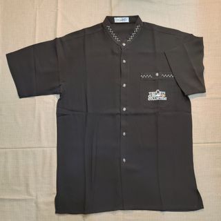 古著刺繡圖騰襯衫 鐵灰