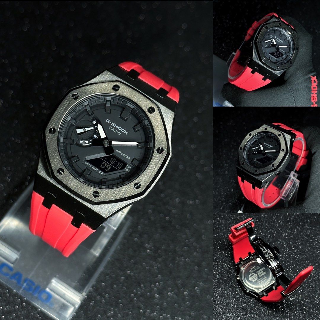 June 6 6 Star Buy Red Black Theme CasiOak GA 2100