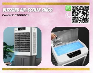 🍀 [SG STOCK] Blizzard Air Cooler 15L~90L Airflow 3200~20000 m3/hr Cooling Air Filter Evaporator Humidifier Leak Proof Home Commercial Events 🍀